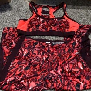 Red workout set